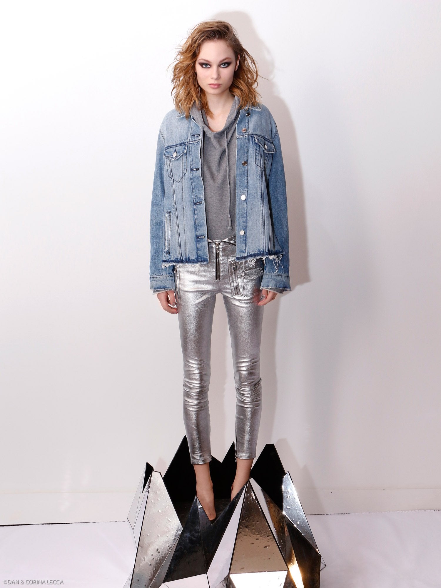 Diavolina Biker Pants (Argent)