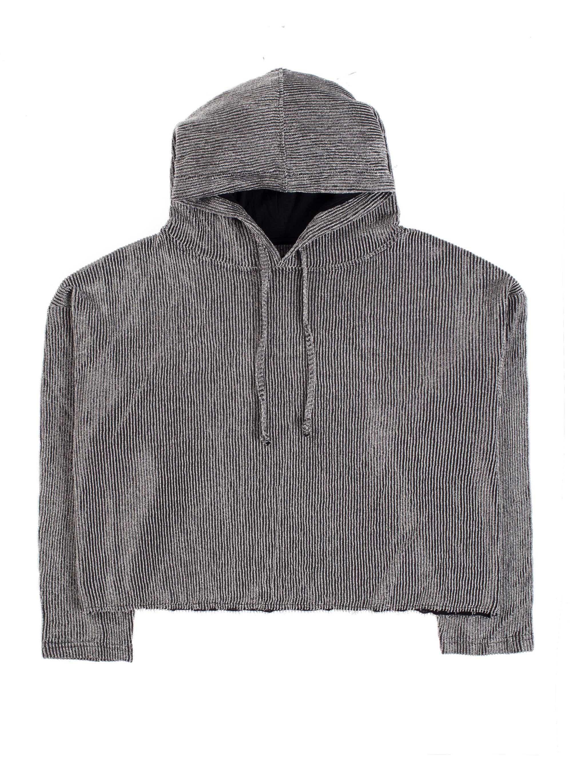 Marvin Cropped Hoodie (Argent)