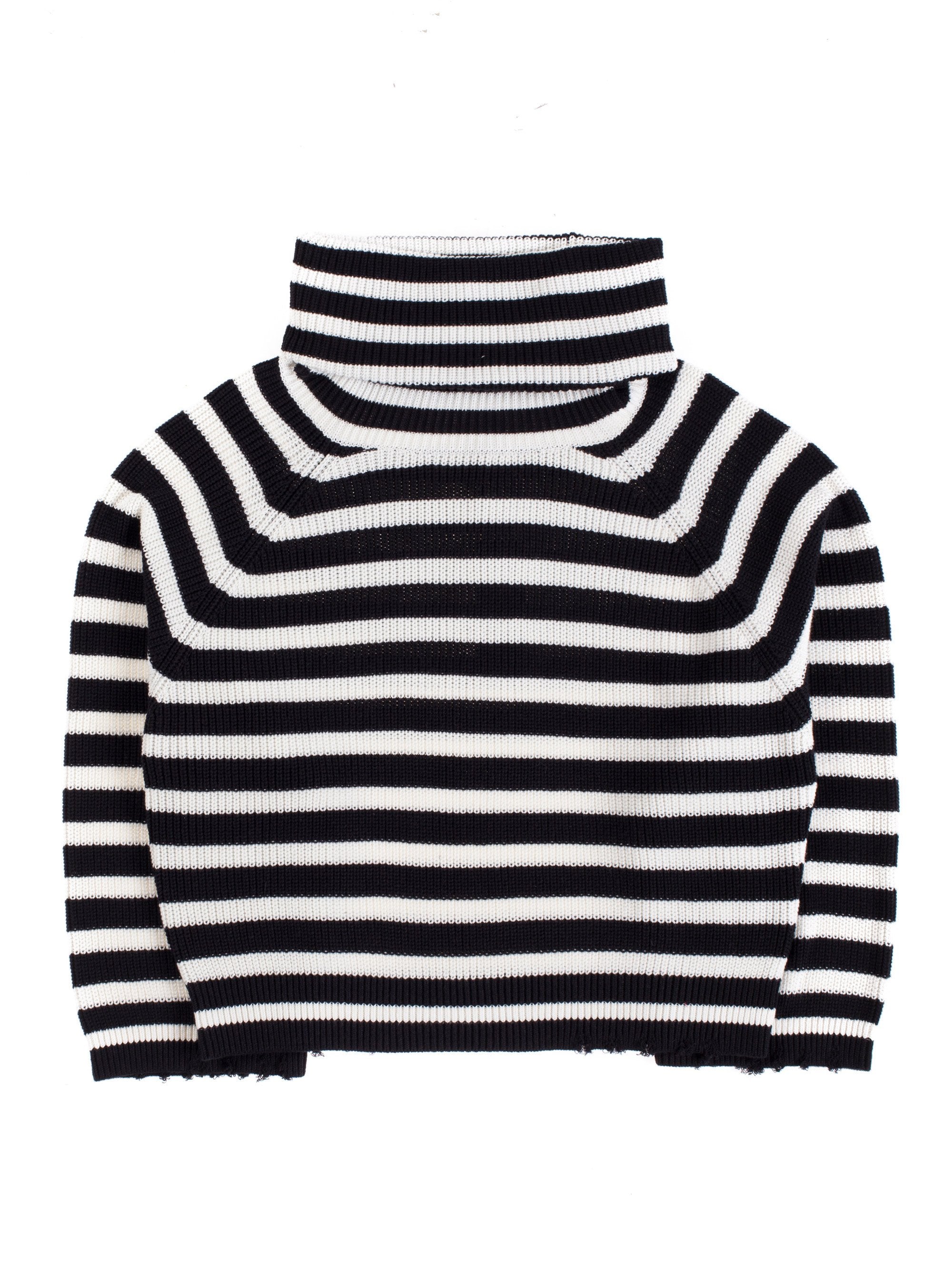 Alexis Turtle Neck (Black/White)