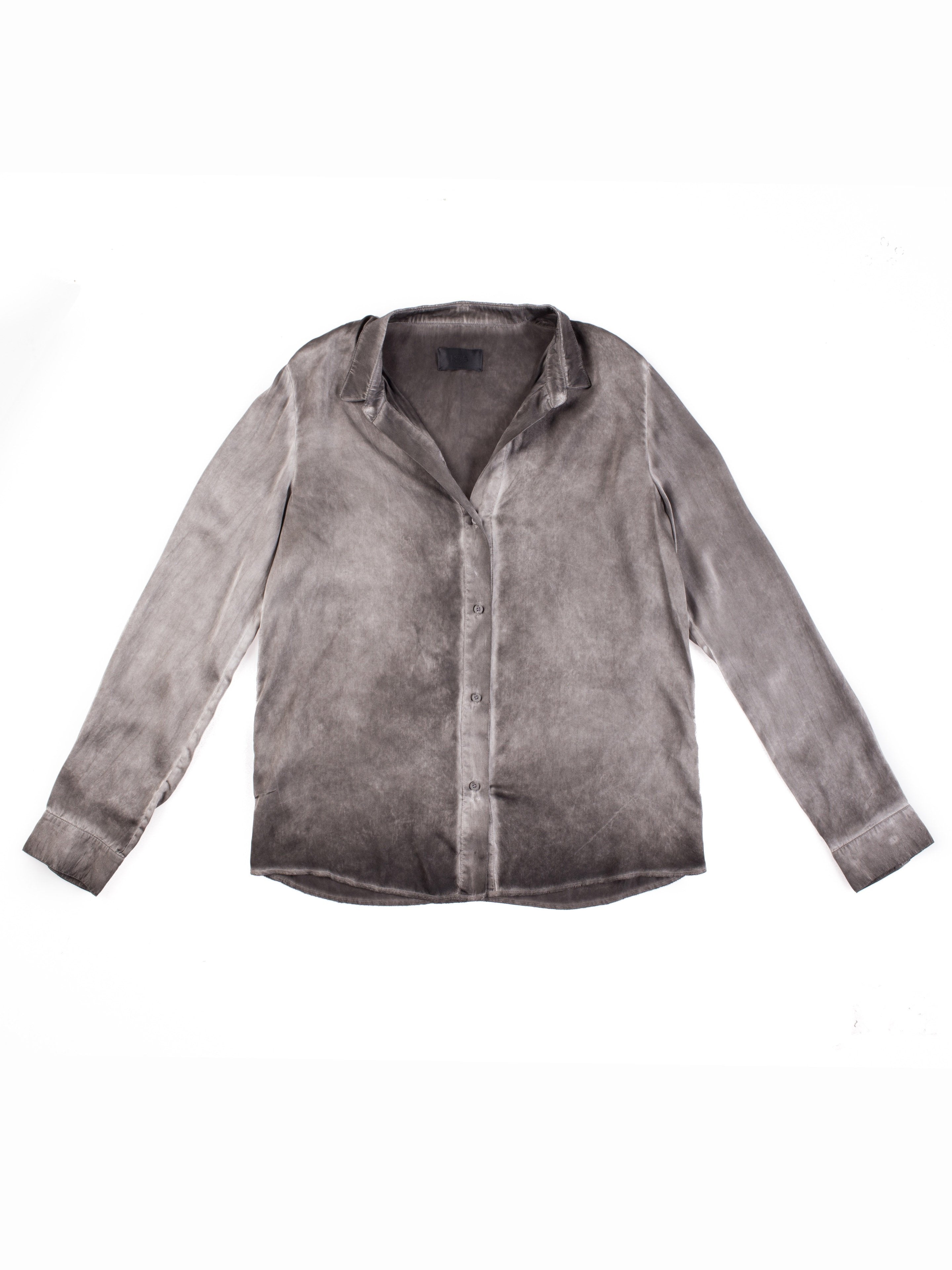 Gia Deep V Shirt (Battleship)