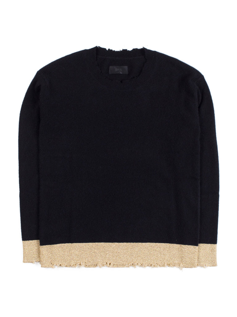 CHARLOTTECREWNECKSWEATER(BLACKGOLD)