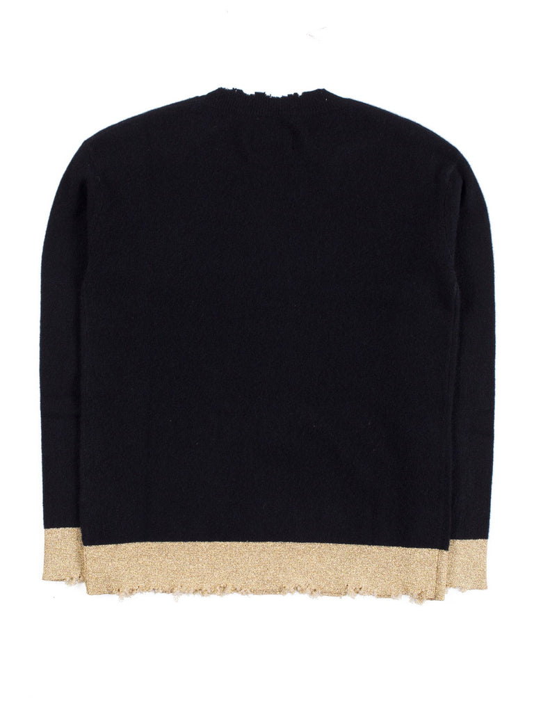 CHARLOTTECREWNECKSWEATER(BLACKGOLD)
