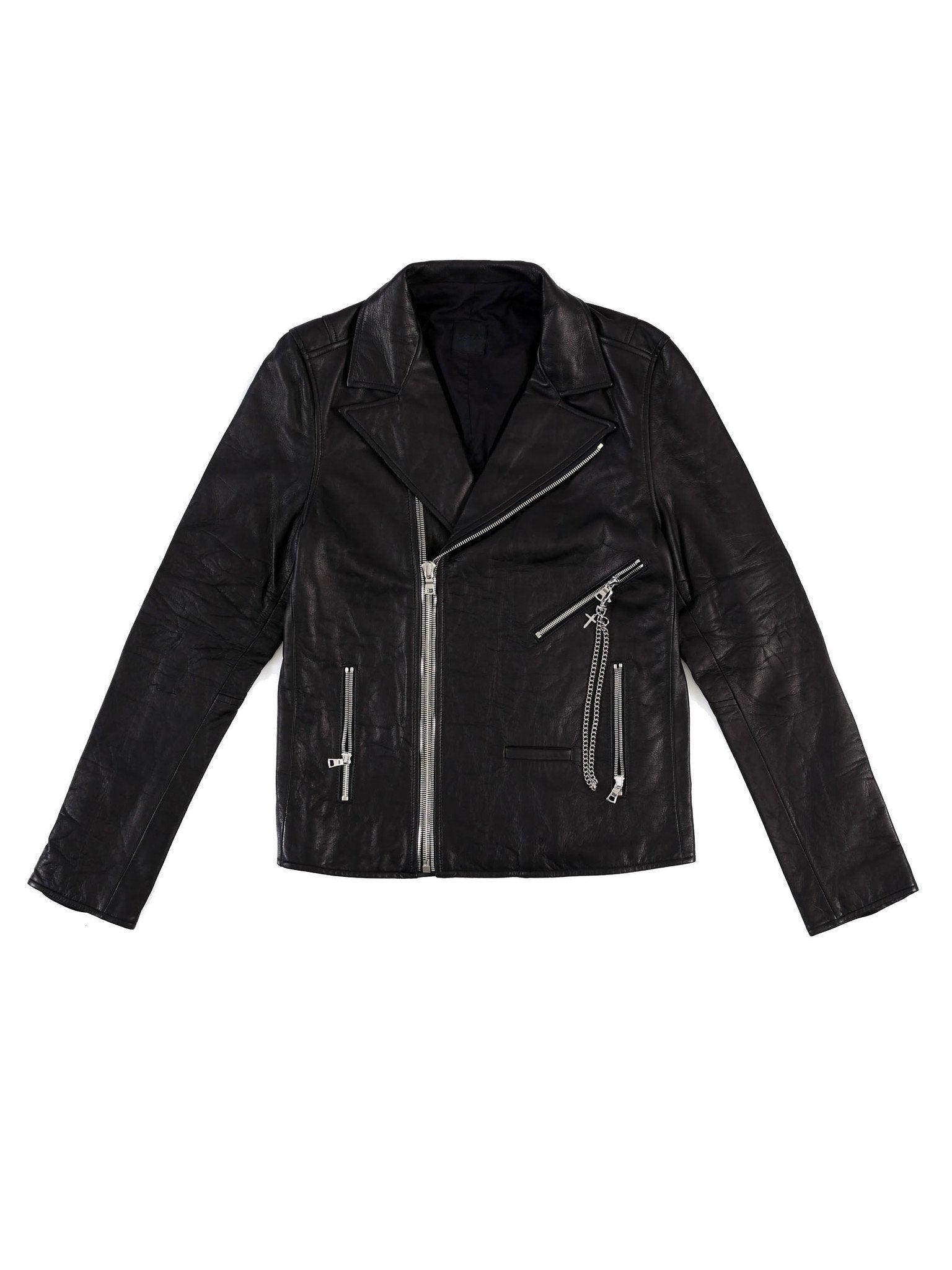 Mens Calfskin Moto Jacket