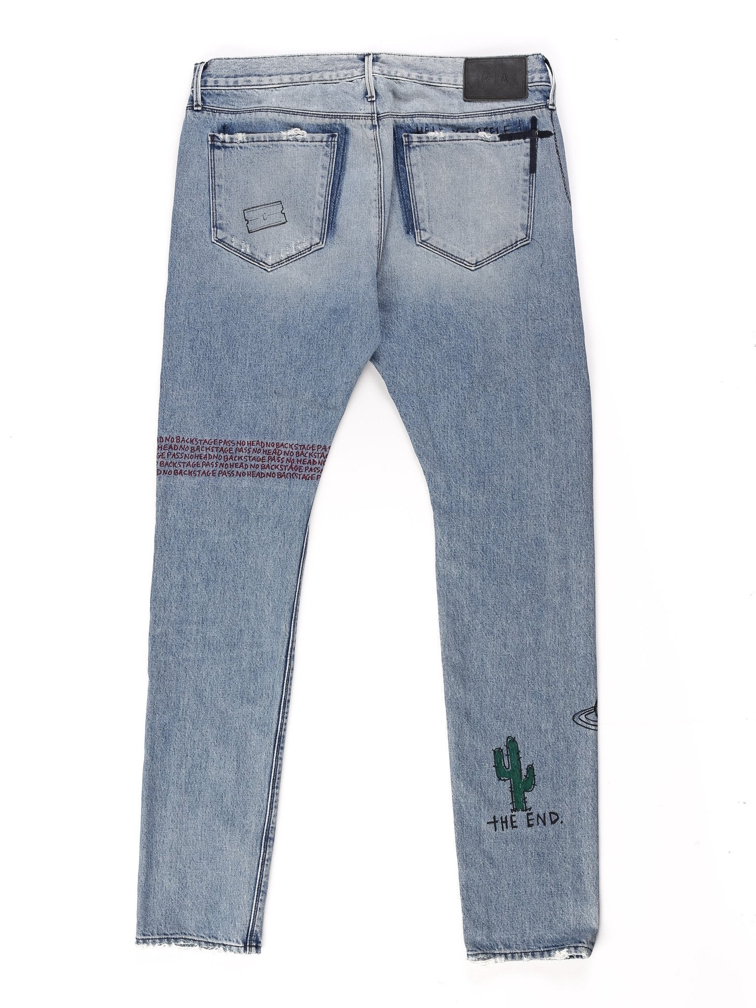 RtA Custom Ligh Blue Skinny Selvage Jean